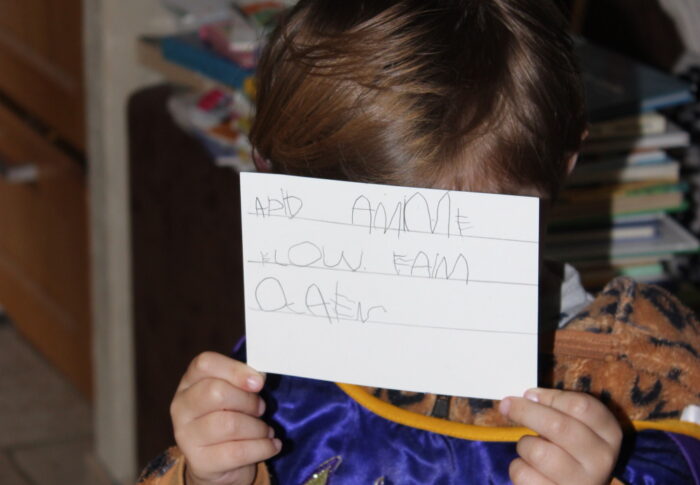 Projet lettre à papy/mamie