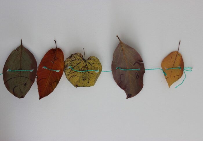 Guirlande de feuiles d’automne