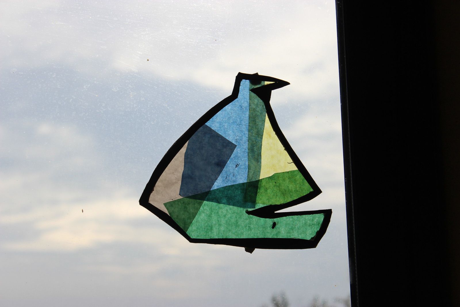 Silhouettes en papier vitrail