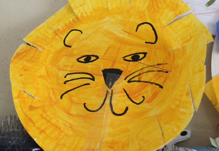 A faire avec un enfant de 2 ans : le lion