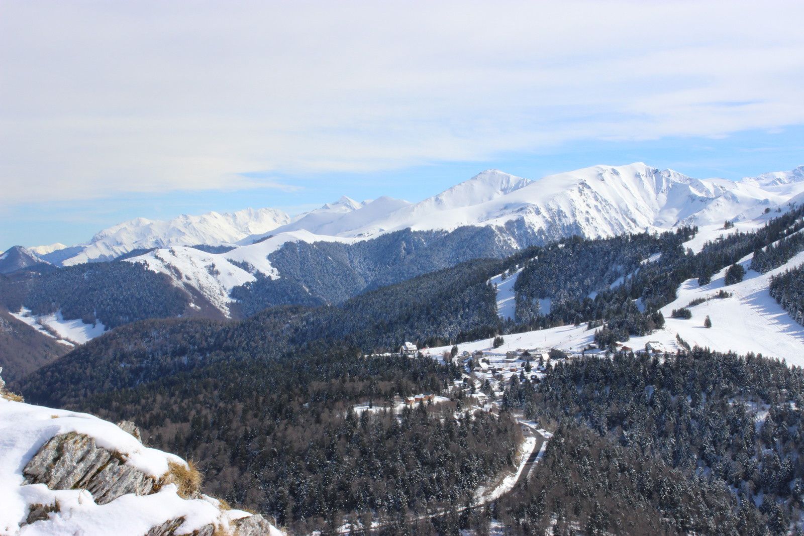 Col de Menté et refuge du Larreix
