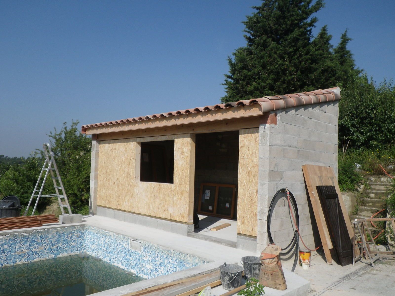 Fermeture de l'abri piscine