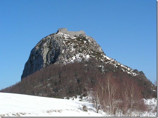 Montségur sous la neige