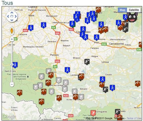 Géolocalisation de nos randos