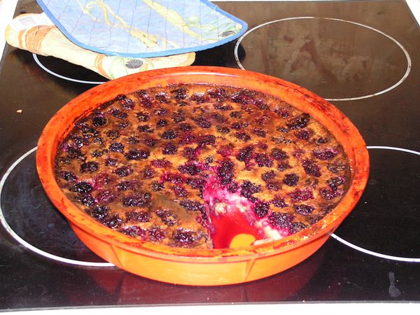 Clafouti aux mûres