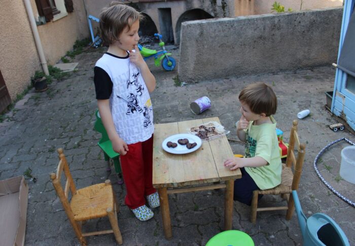 Cœurs en chocolat
