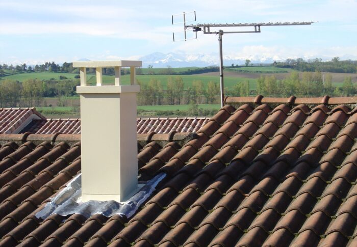 La cheminée posée