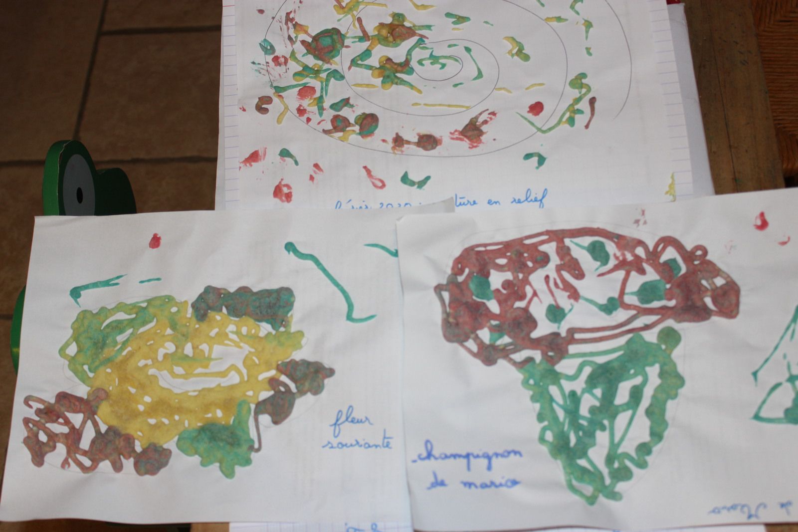 peinture en relief