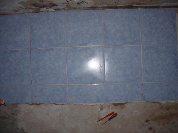 Pose du carrelage