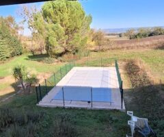 Installation de la piscine