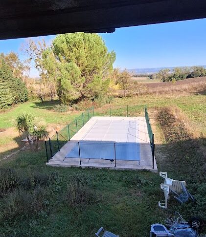 Installation de la piscine